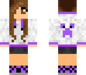 girl with purple jumper