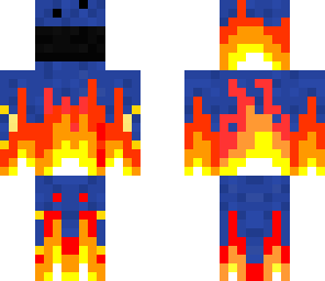 cookie mounster on fire