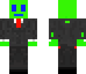 green guy in suit