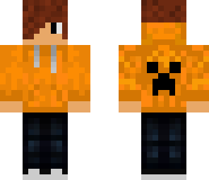 orange hoodie