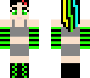 awsome muti-color girl