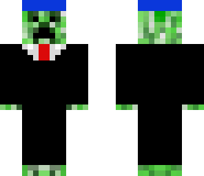 blue head creeper in a suit
