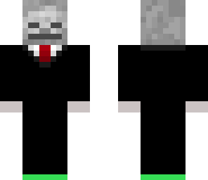 skeleton with suit