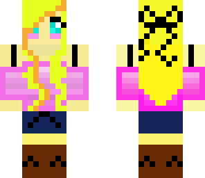 blonde girl with bow