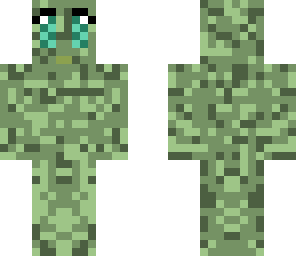 random green girl monster