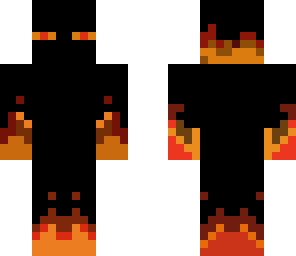 fire enderman with no headphones