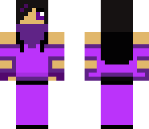 very purple ninja girl