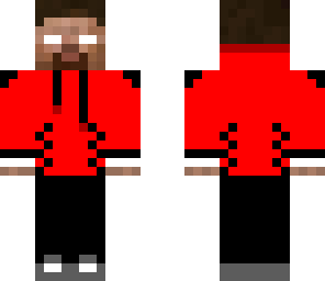 dj herobrine with headphones red edition