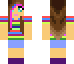 stripy girl