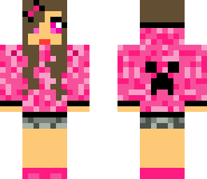 girls with pink creeper jumper