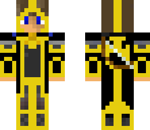 black and yellow archer