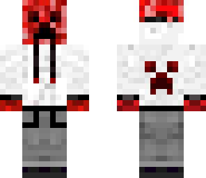 red creeper in hoodie