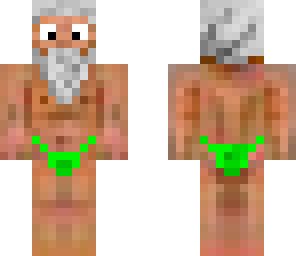 hobo in a green jockstrap 