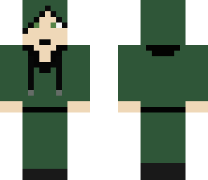 green hoodie