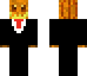 pumpkin man in a tux