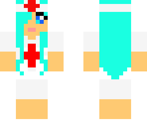 blue haired nurse
