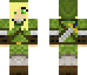 girl link green eyes version edit