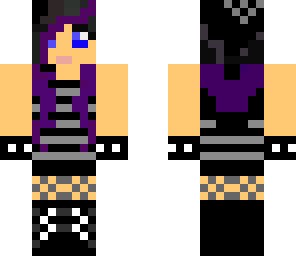 purple emo girl