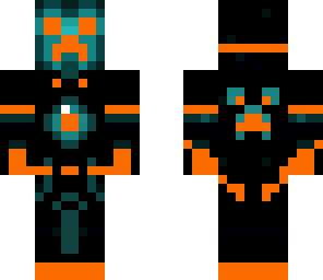 neon orange tron creeper