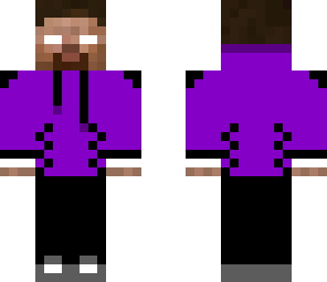 dj herobrine with headphones purple edition