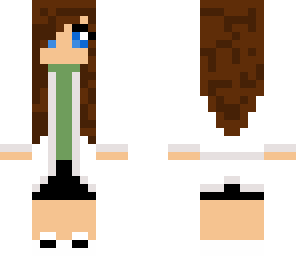 scientist girl - green shirt -  by progal