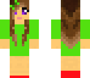 girl in green dress