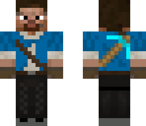 miner steve without  hat