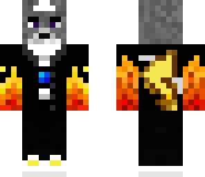 wolf pikachu burned