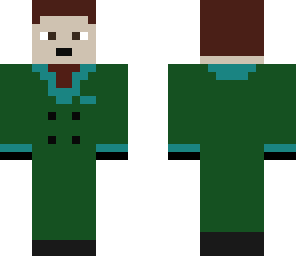 man in a green suit