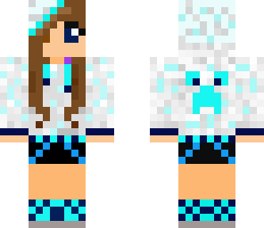 blue and white creeper hoodie