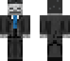 suited afro skeleton