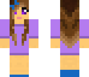 girl in purple dress