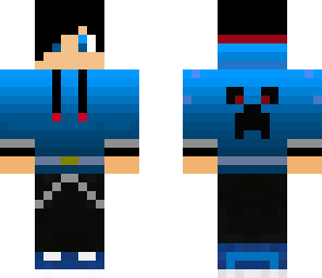 blue creeper hoodie
