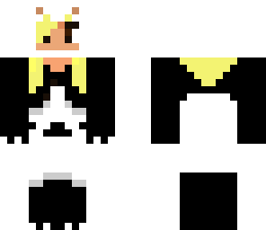 blacker panda suit girl