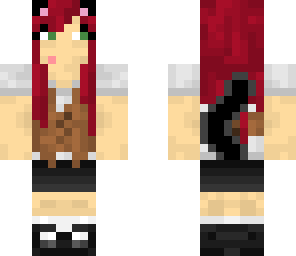 redhead school girl kitty