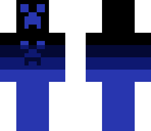 creeper print - blue