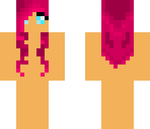 pink haired girl template