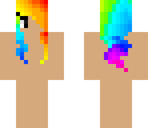 rainbow hair template