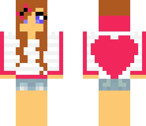 heart hoodie girl