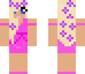 purple flower girl