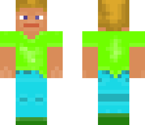 blonde green shirted steve style