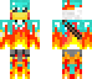 flaming armor pikachu