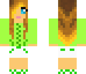 cute green girl