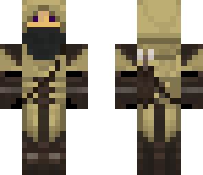 sand assassin with half face