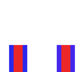red and blue leg