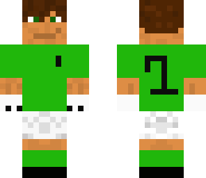 green soccer goaly