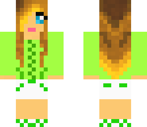 cute green girl edited