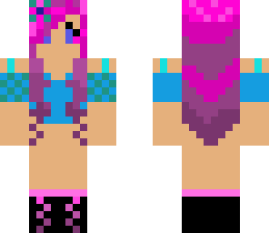 purple haired girl