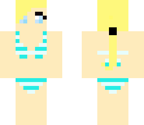 cute bikini blonde