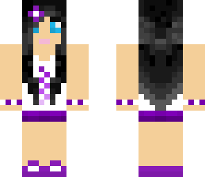 purple checker girl